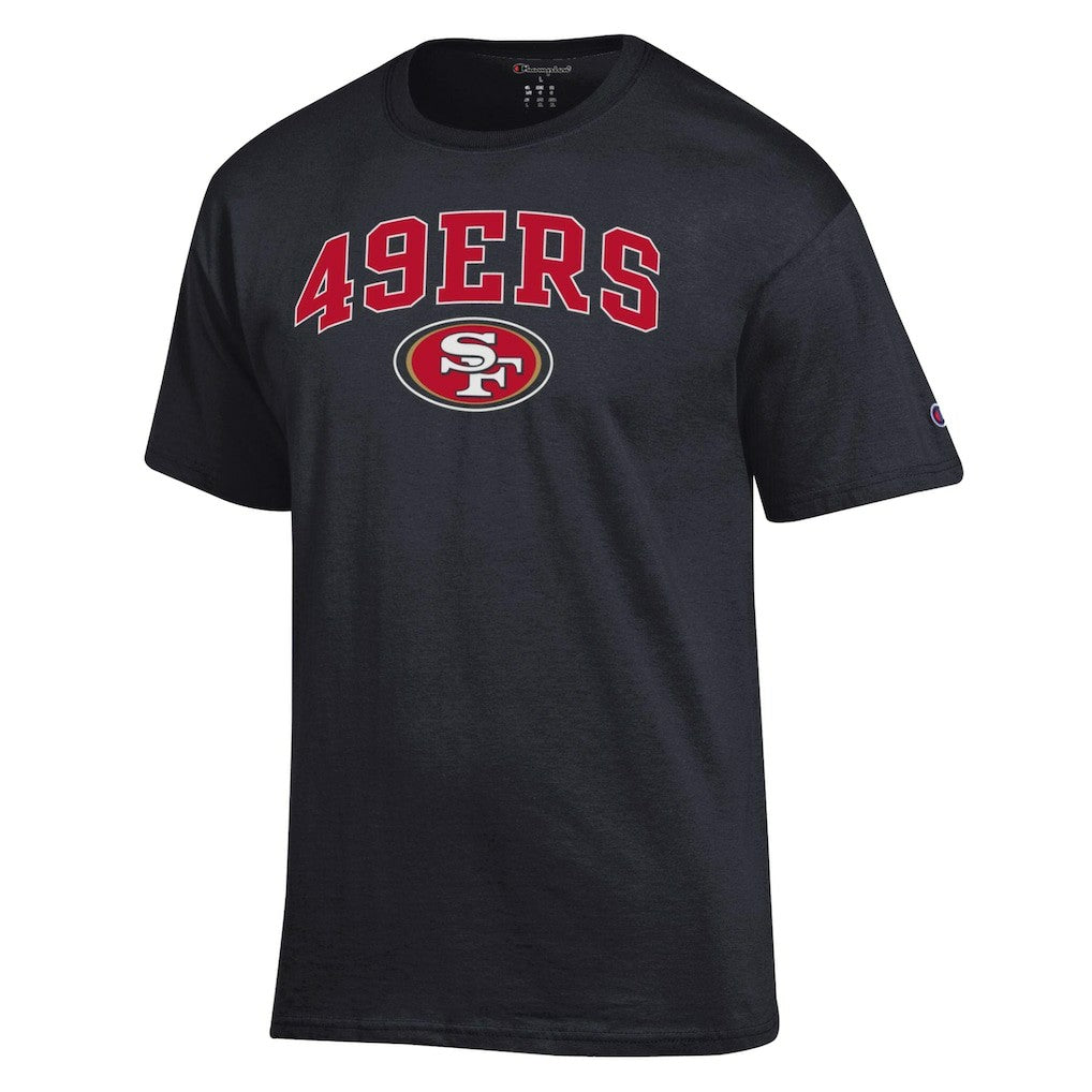 San Francisco 49ers Champion Arch Over Logo T-Shirt Black | NFL