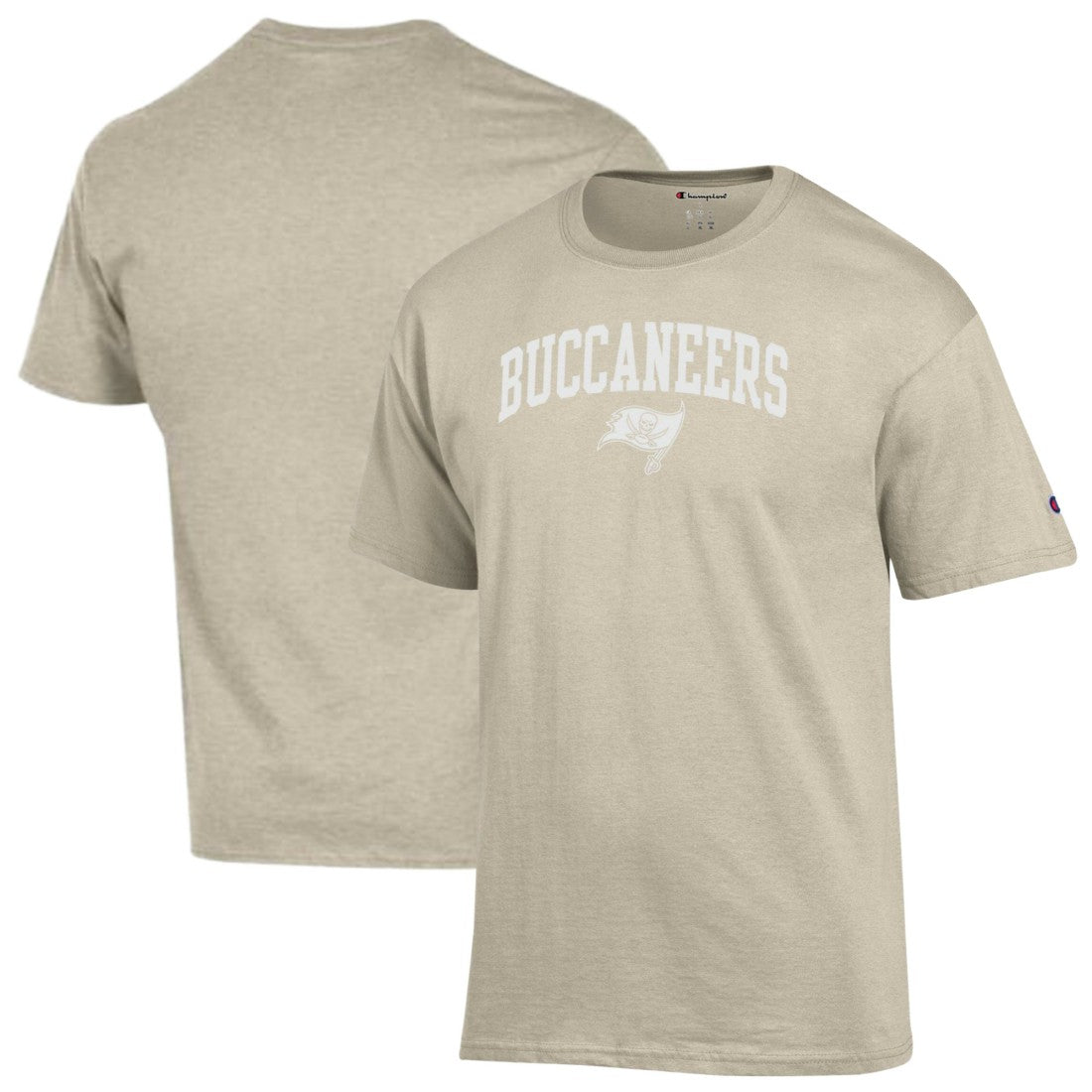 Tampa Bay Buccaneers Champion Jersey T-Shirt Oatmeal | NFL