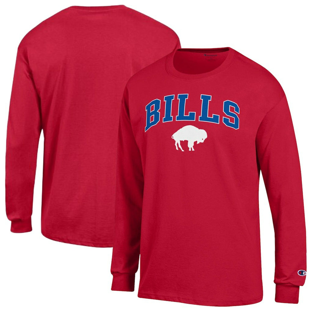 Buffalo Bills Champion Arch Over Logo Long Sleeve T-Shirt Red | NFL