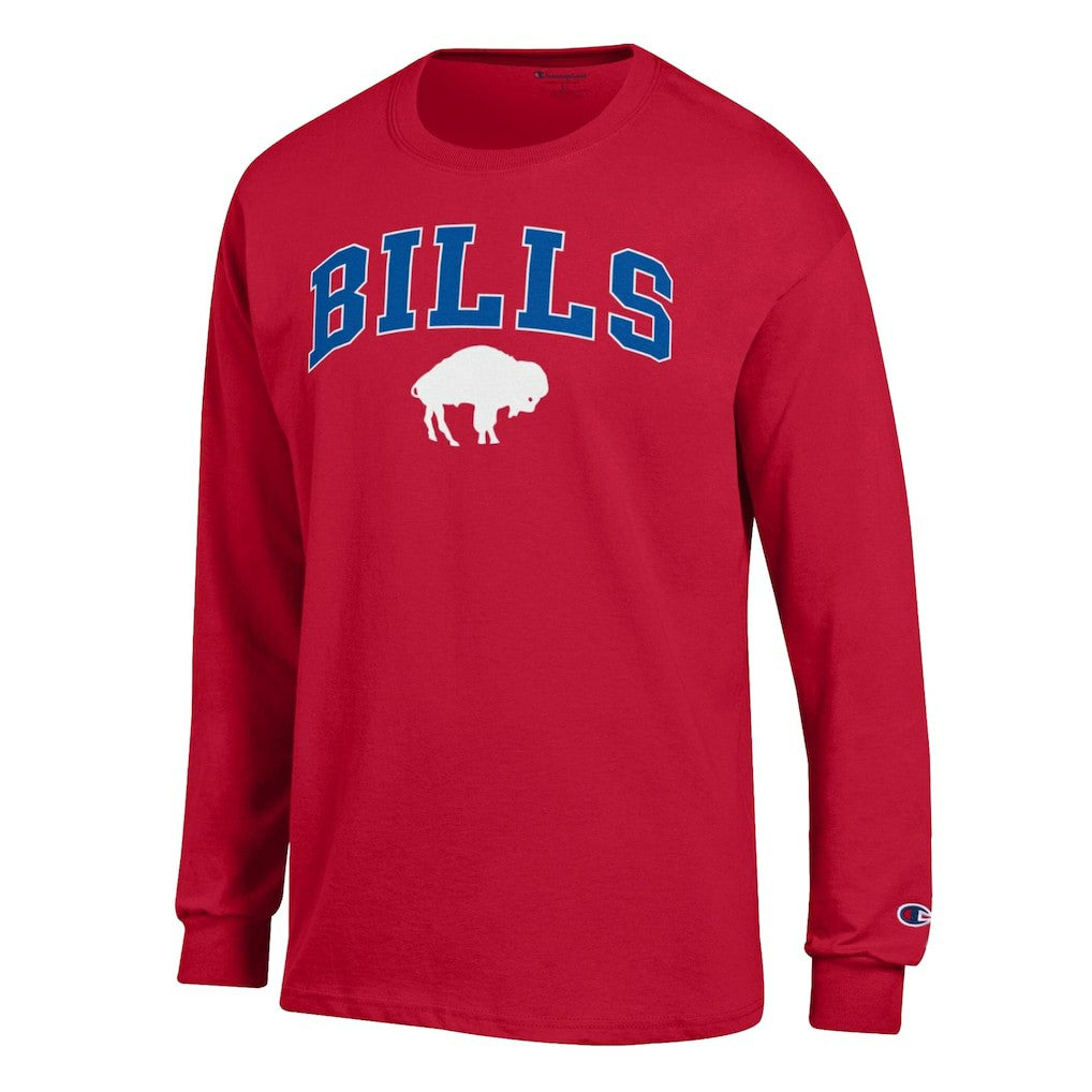 Buffalo Bills Champion Arch Over Logo Long Sleeve T-Shirt Red | NFL
