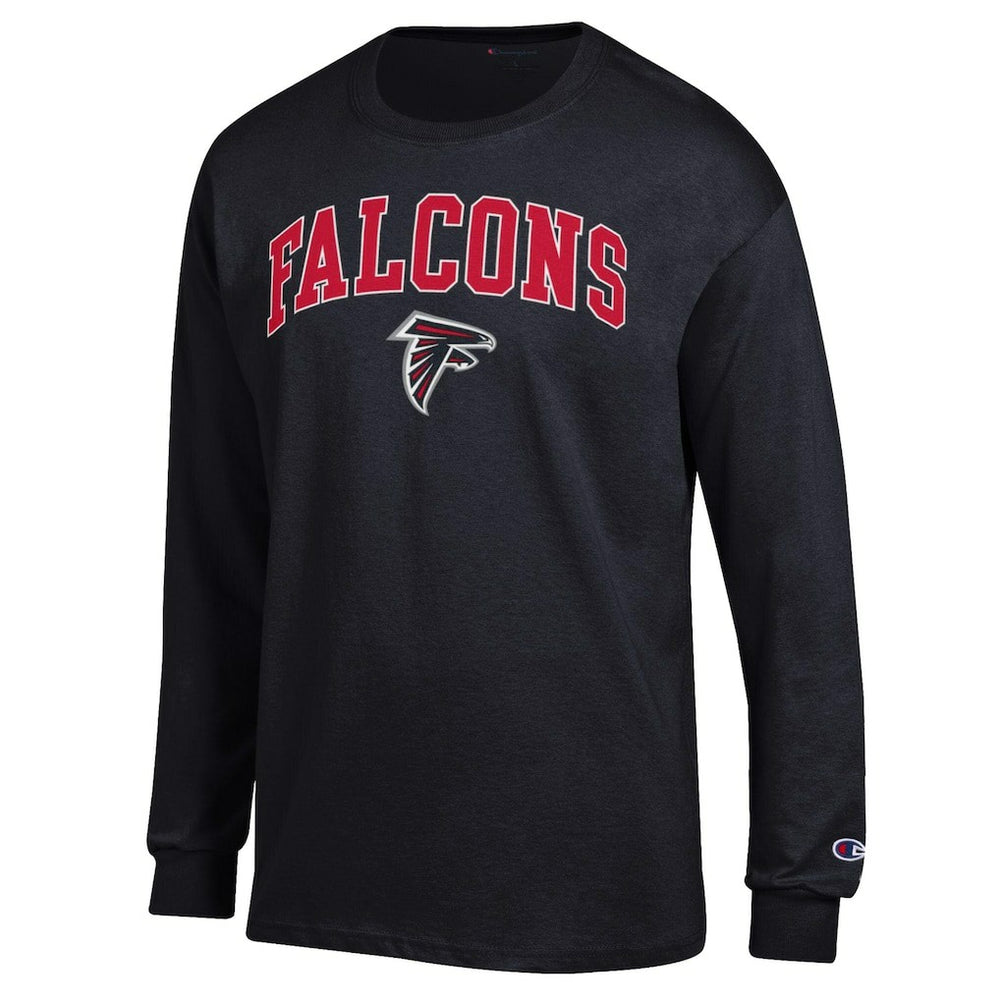 Atlanta Falcons Champion Arch Over Logo Long Sleeve T-Shirt Black | NFL