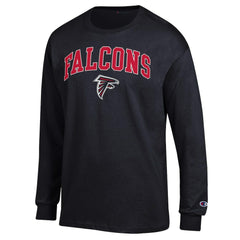 Atlanta Falcons Champion Arch Over Logo Long Sleeve T-Shirt Black | NFL