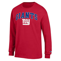 New York Giants Champion Arch Over Logo Long Sleeve T-Shirt Red | NFL