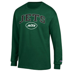 New York Jets Champion Arch Over Logo Long Sleeve T-Shirt Green | NFL