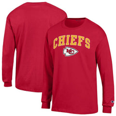 Kansas City Chiefs Champion Arch Over Logo Long Sleeve T-Shirt Red | NFL