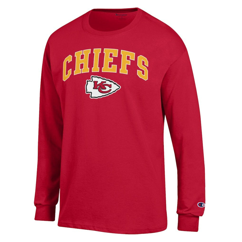 Kansas City Chiefs Champion Arch Over Logo Long Sleeve T-Shirt Red | NFL
