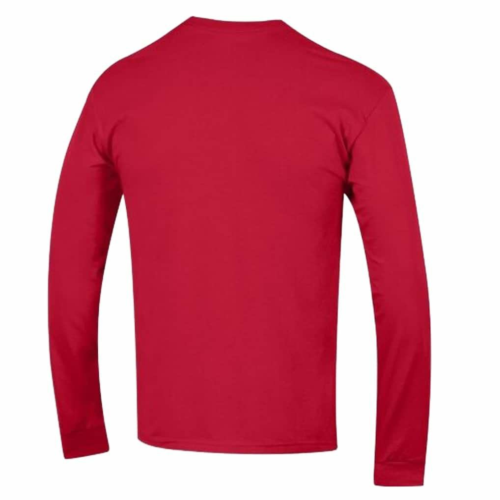 New England Patriots Champion Arch Over Logo Long Sleeve T-Shirt Red | NFL