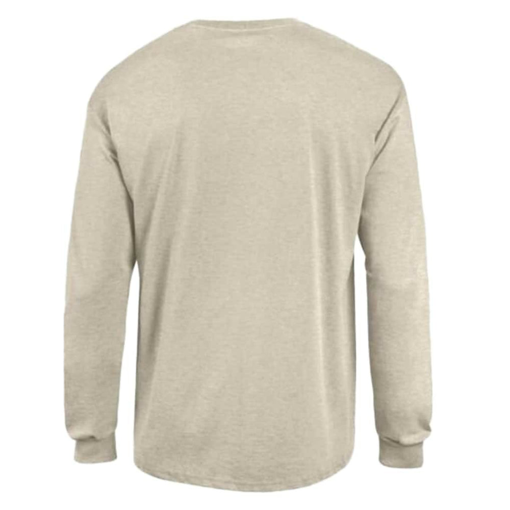 New York Giants Champion White Ink Jersey Long Sleeve T-Shirt Oatmeal | NFL