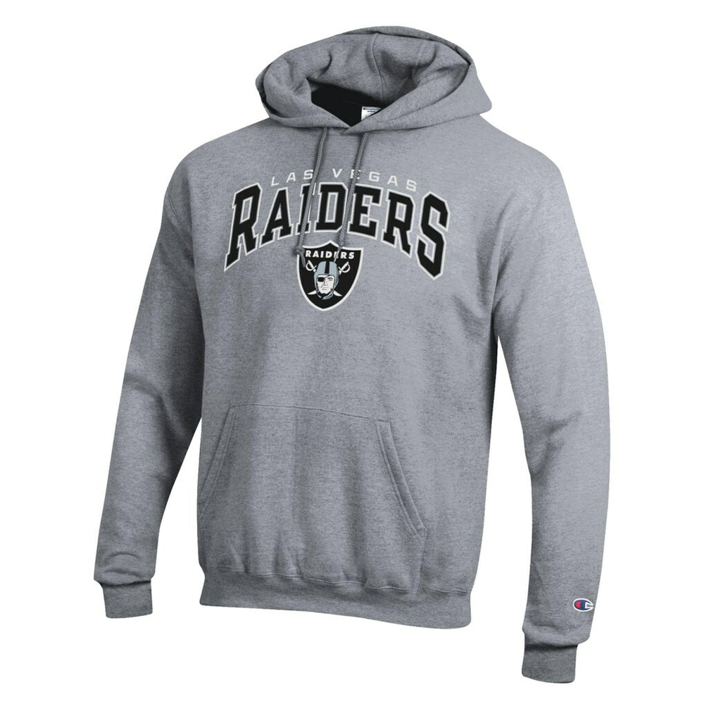Las Vegas Raiders Champion Powerblend Arch over Logo Hoodie Gray | NFL