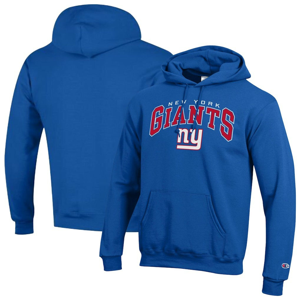 New York Giants Champion Powerblend Arch over Logo Hoodie Royal | NFL