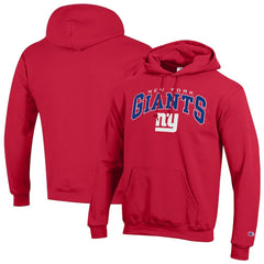 New York Giants Champion Powerblend Arch over Logo Hoodie Red | NFL