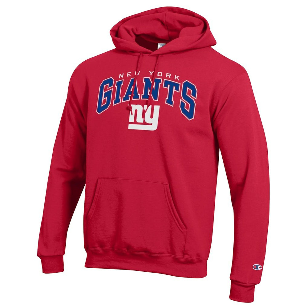 New York Giants Champion Powerblend Arch over Logo Hoodie Red | NFL