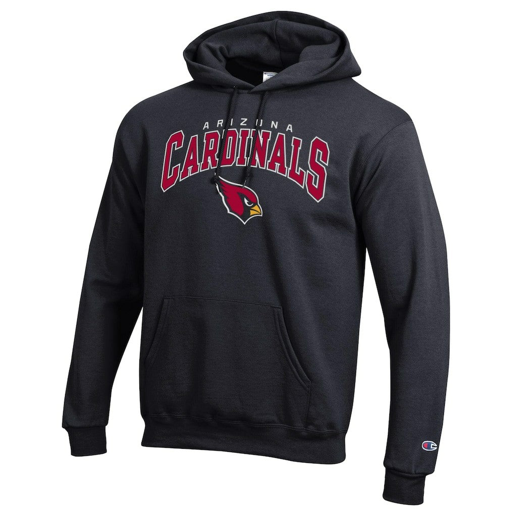 Arizona Cardinals Champion Powerblend Arch over Logo Hoodie Black | NFL