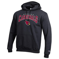 Arizona Cardinals Champion Powerblend Arch over Logo Hoodie Black | NFL