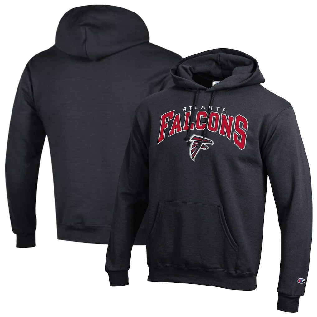 Atlanta Falcons Champion Powerblend Arch over Logo Hoodie Black | NFL