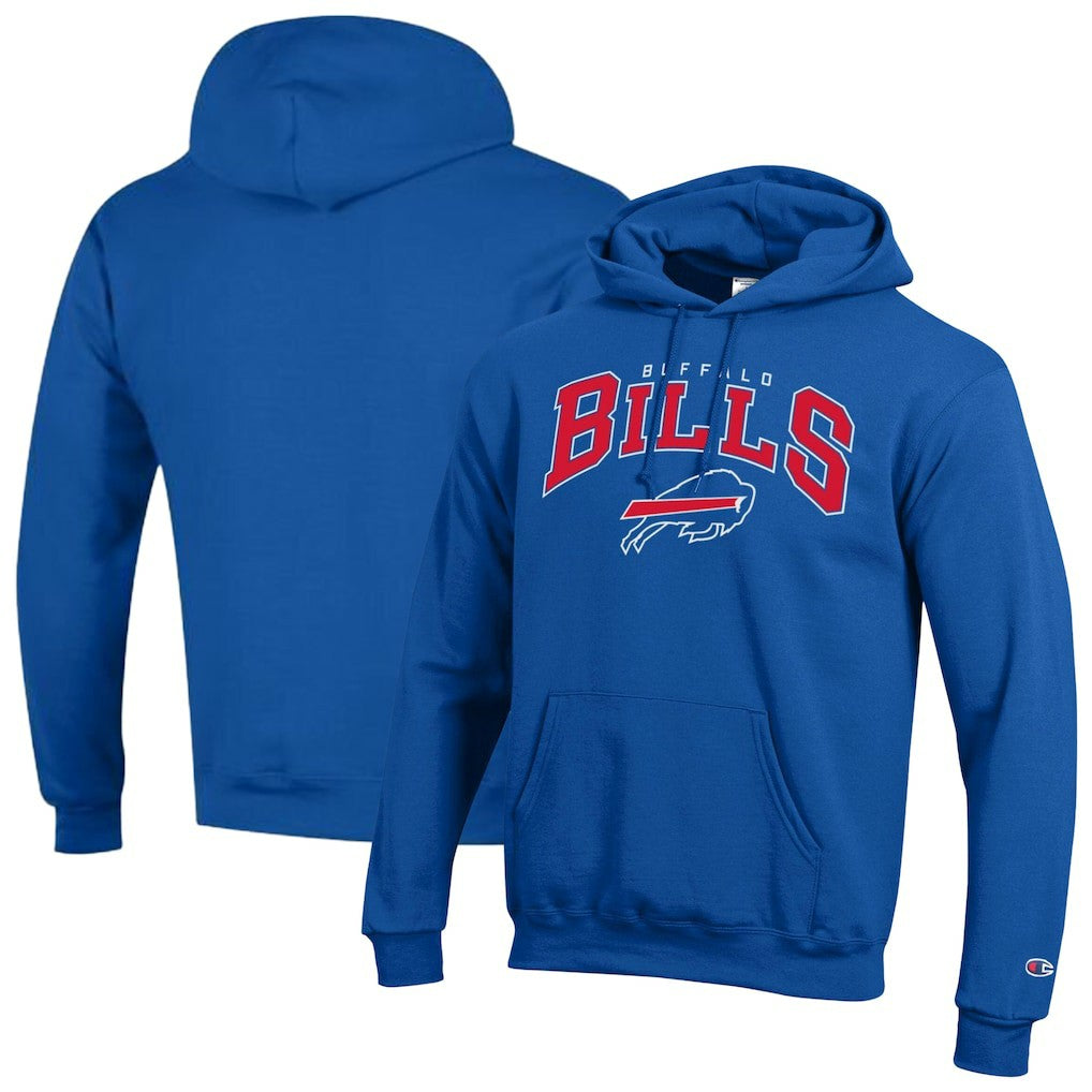 Buffalo Bills Champion Powerblend Arch over Logo Hoodie Royal | NFL