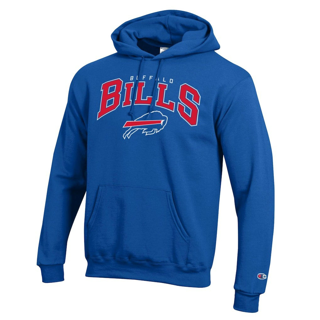 Buffalo Bills Champion Powerblend Arch over Logo Hoodie Royal | NFL