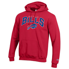 Buffalo Bills Champion Powerblend Arch over Logo Hoodie Red | NFL