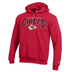 Kansas City Chiefs Champion Powerblend Arch over Logo Hoodie Red | NFL
