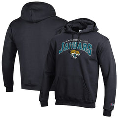 Jacksonville Jaguars Champion Powerblend Arch over Logo Hoodie Black | NFL