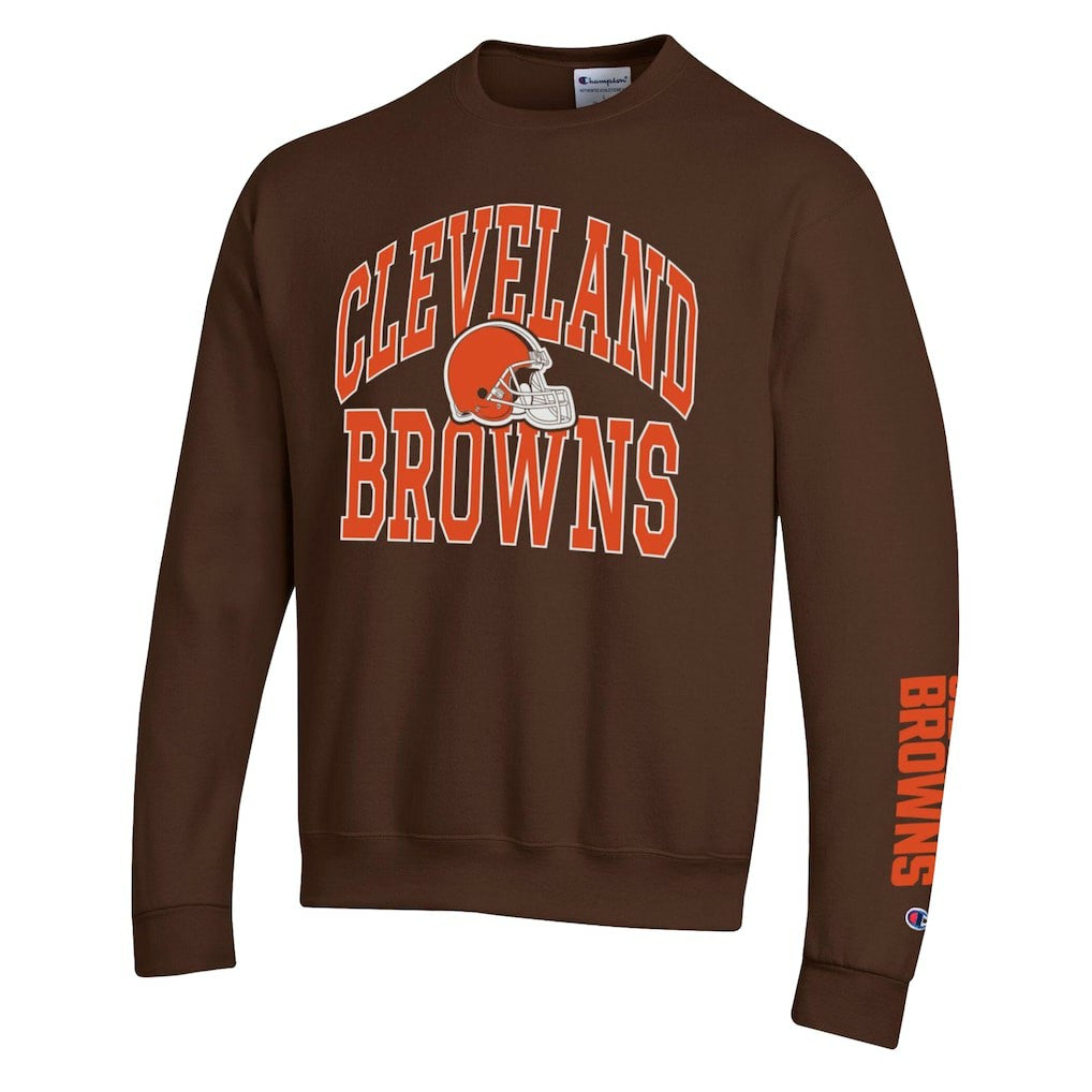 Cleveland Browns Champion Powerblend Fleece Sweatshirt Brown | NFL