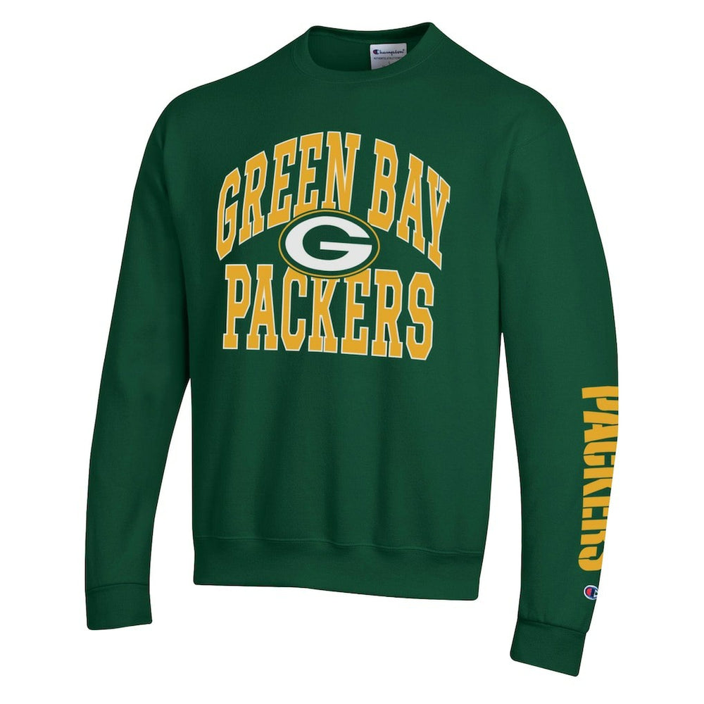Green Bay Packers Champion Powerblend Fleece Sweatshirt Green | NFL