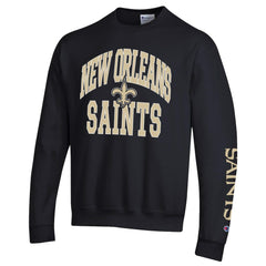 New Orleans Saints Champion Powerblend Fleece Sweatshirt Black | NFL