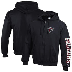 Atlanta Falcons Champion Powerblend Fleece Full-Zip Hoodie Black | NFL
