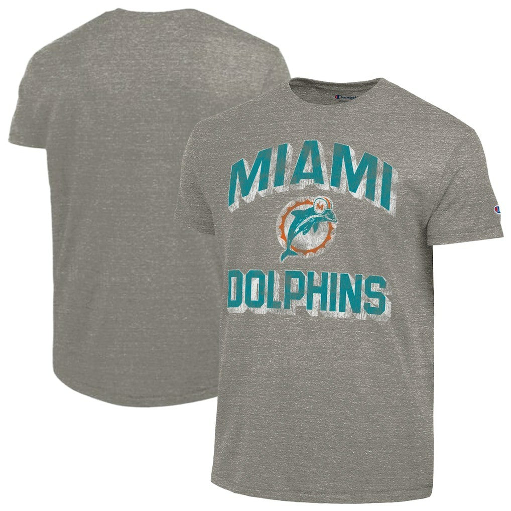 Miami Dolphins Champion Ultimate Tri-Blend T-Shirt Charcoal | NFL