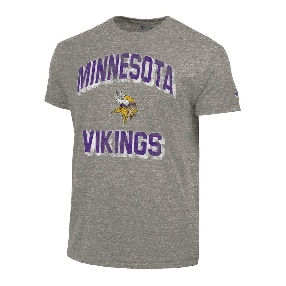 Minnesota Vikings Champion Ultimate Tri-Blend T-Shirt Heather Charcoal | NFL