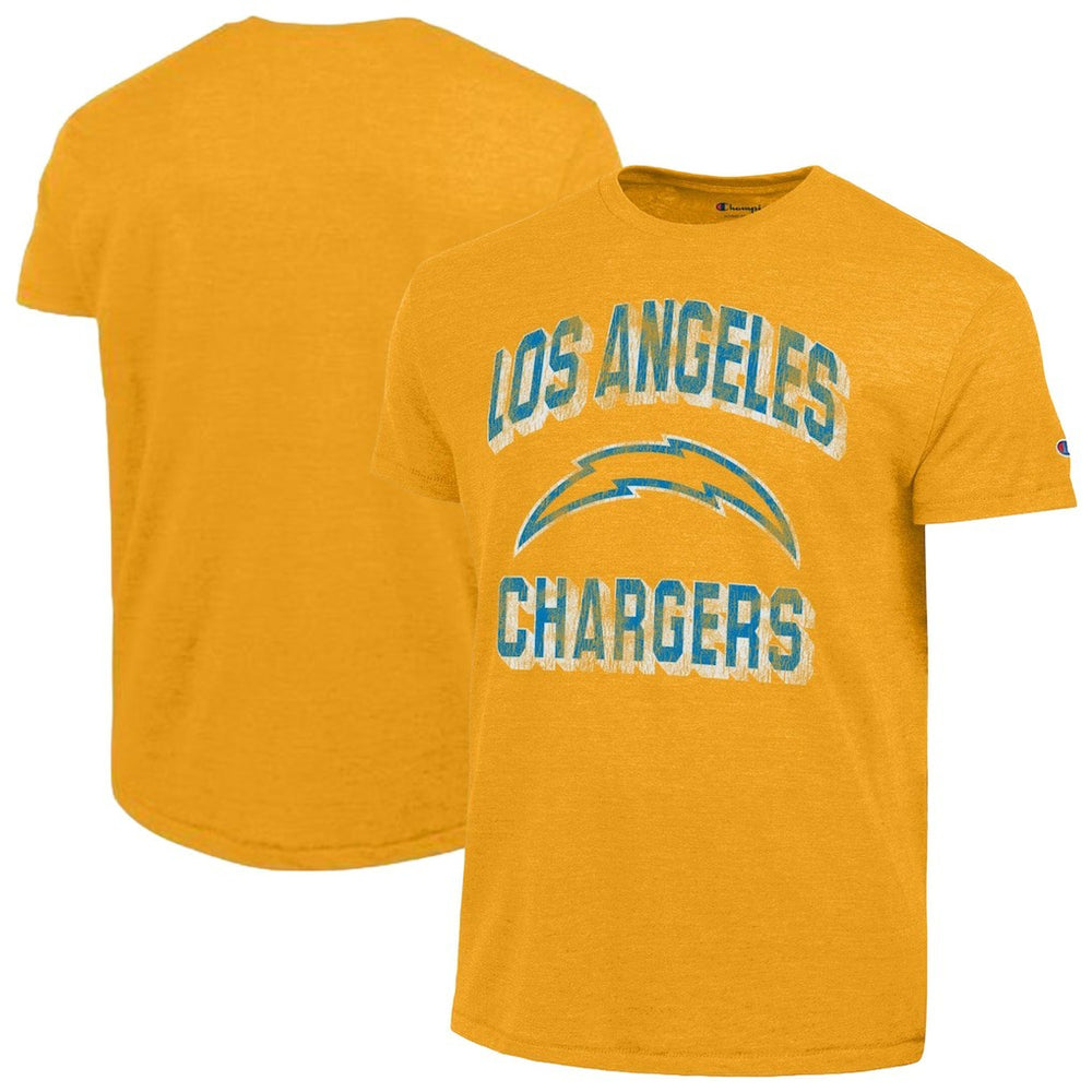 Los Angeles Chargers Champion Ultimate Tri-Blend T-Shirt Heather Gold | NFL