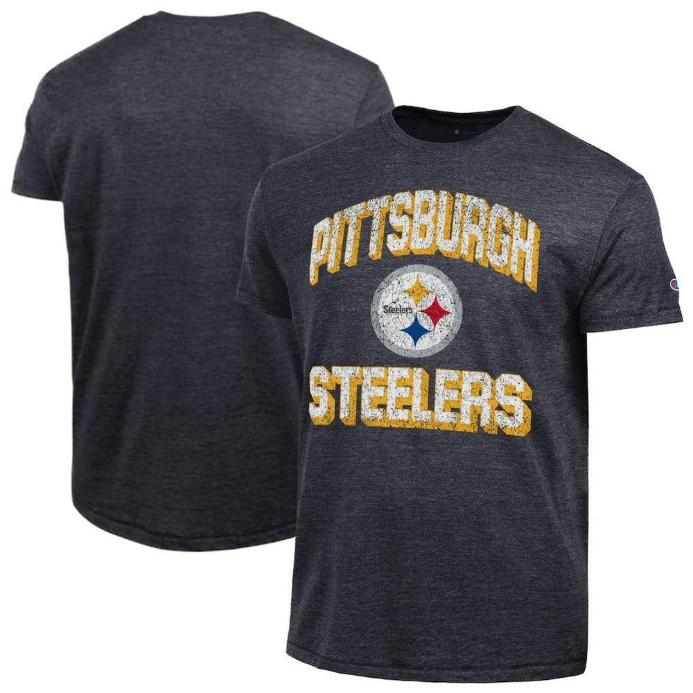 Pittsburgh Steelers Champion Ultimate Tri-Blend T-Shirt Heather Black | NFL