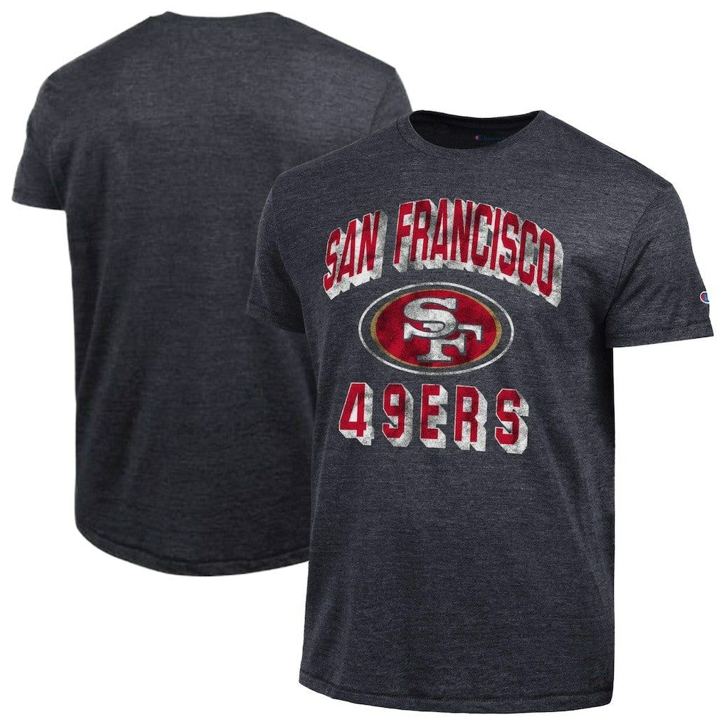 San Francisco 49ers Champion Ultimate Tri-Blend T-Shirt Black | NFL