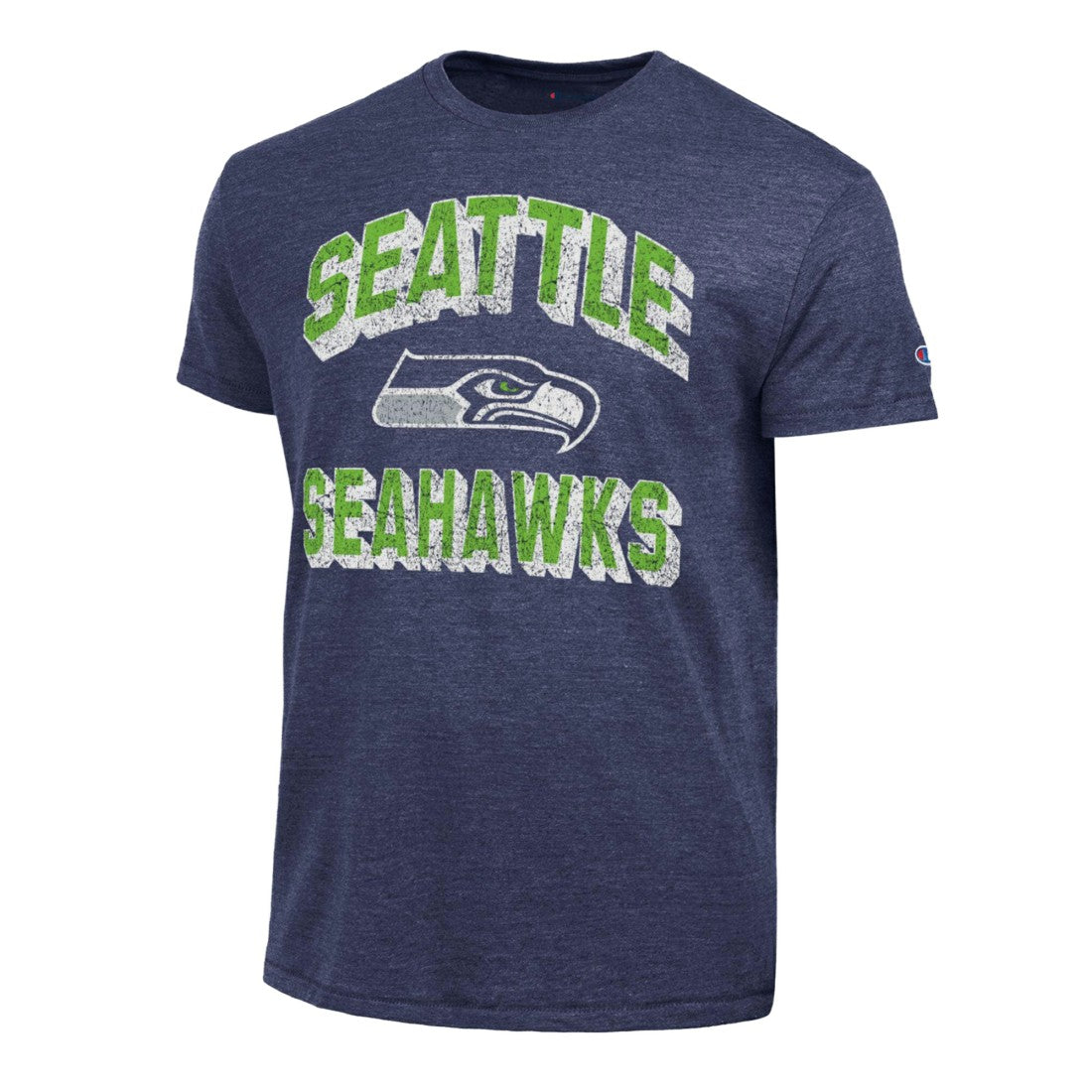 Seattle Seahawks Champion Ultimate Tri-Blend T-Shirt College Navy | NFL
