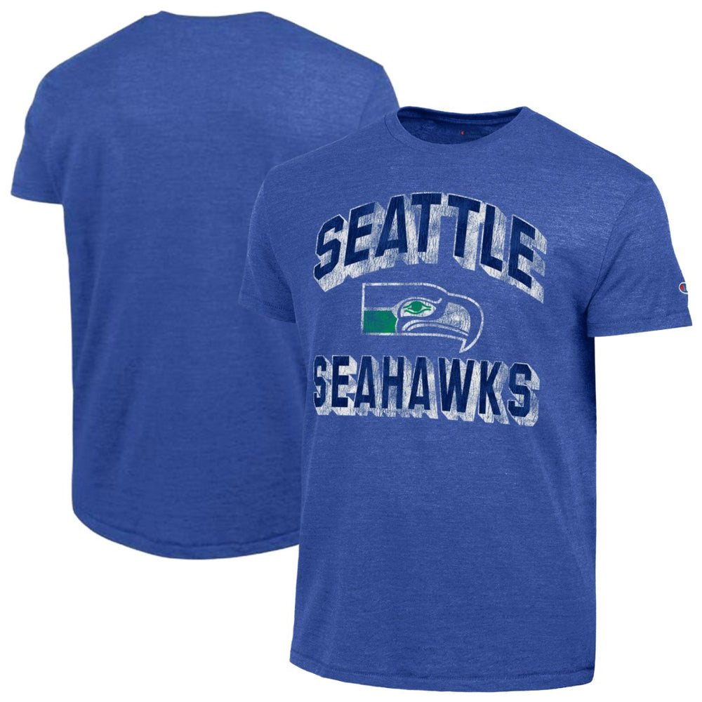 Seattle Seahawks Champion Ultimate Tri-Blend T-Shirt Heather Royal | NFL