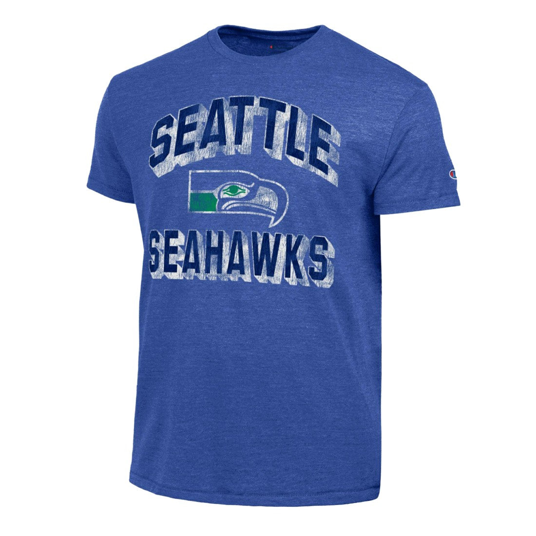 Seattle Seahawks Champion Ultimate Tri-Blend T-Shirt Heather Royal | NFL