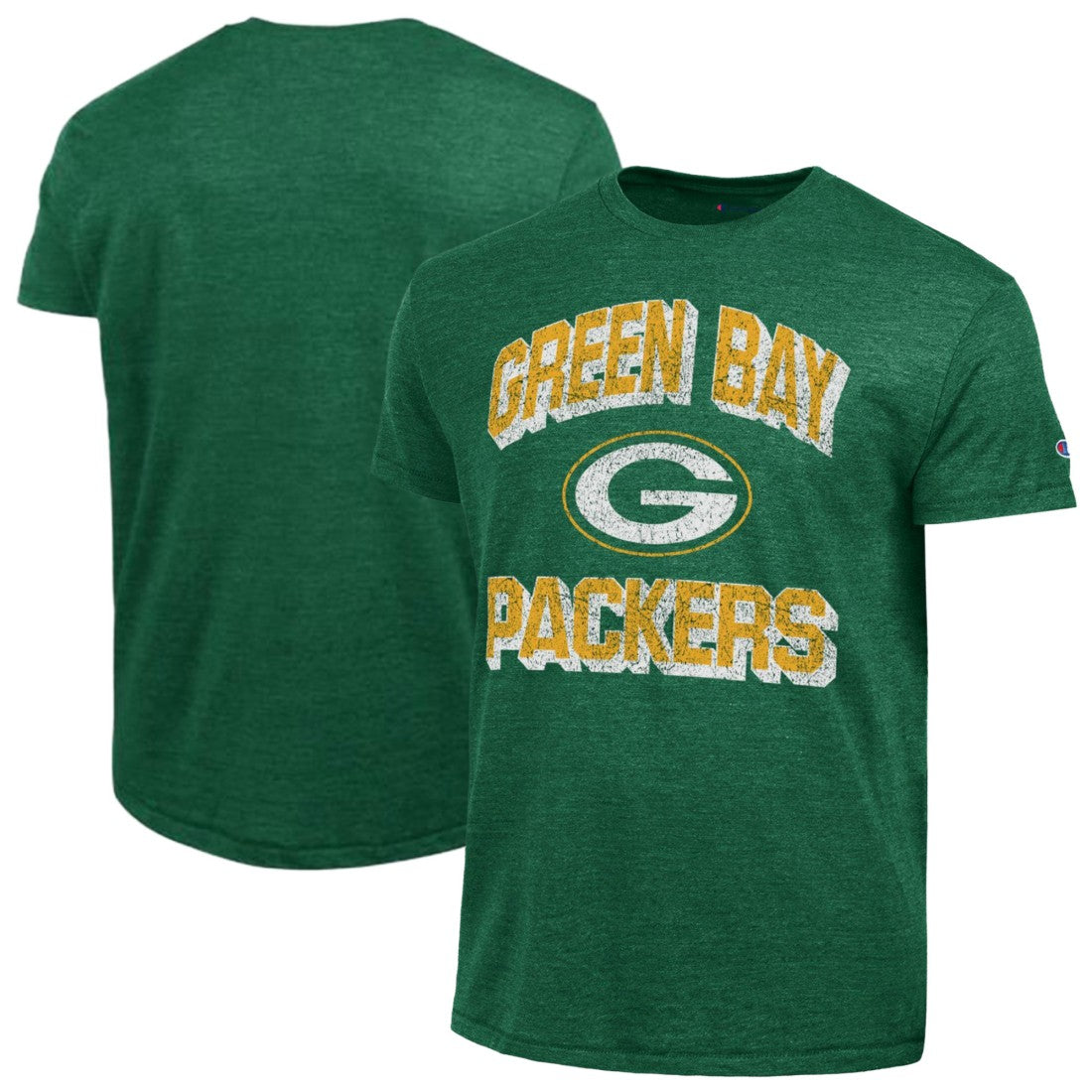 Green Bay Packers Champion Ultimate Tri-Blend T-Shirt Heather Green | NFL