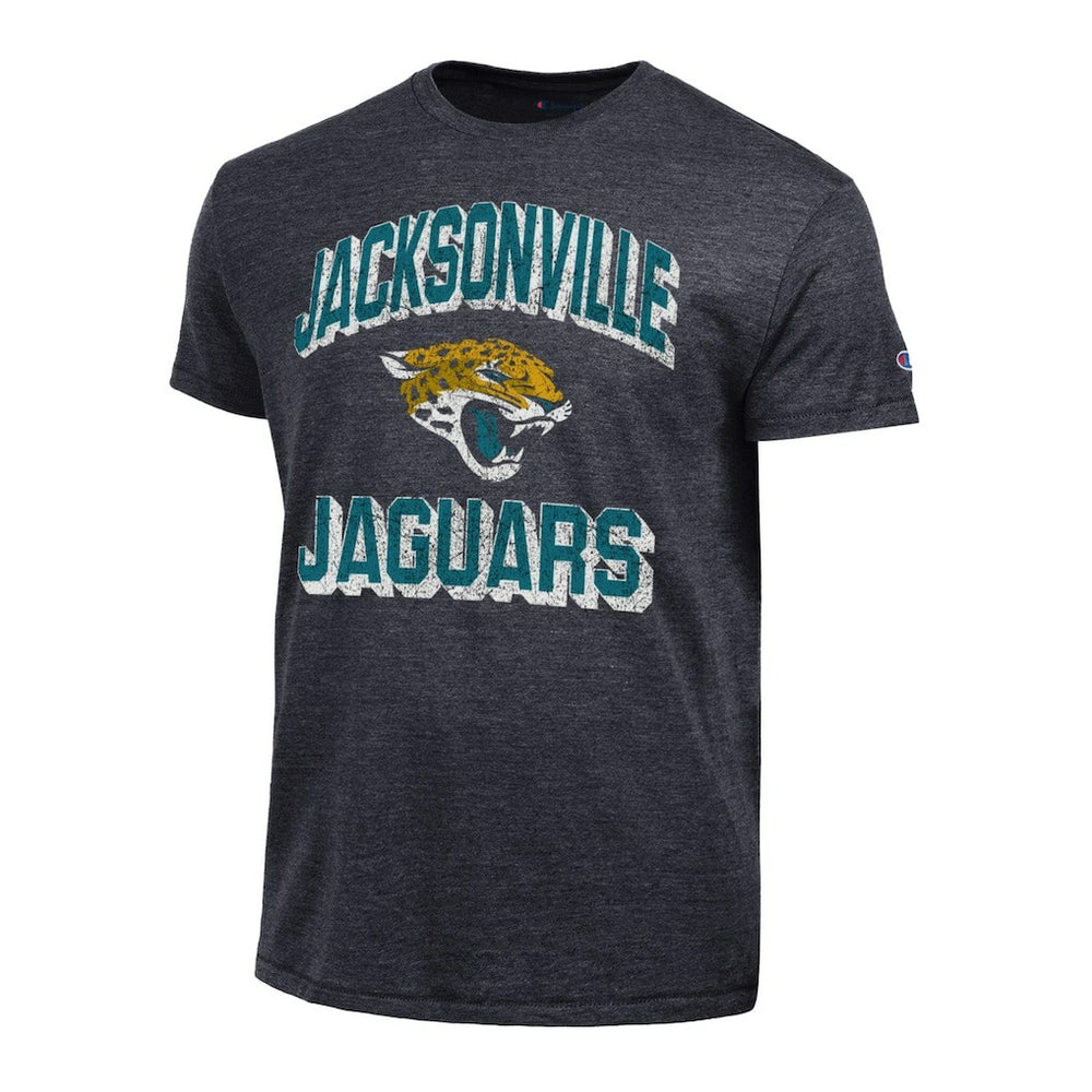 Jacksonville Jaguars Champion Ultimate Tri-Blend T-Shirt Heather Black | NFL