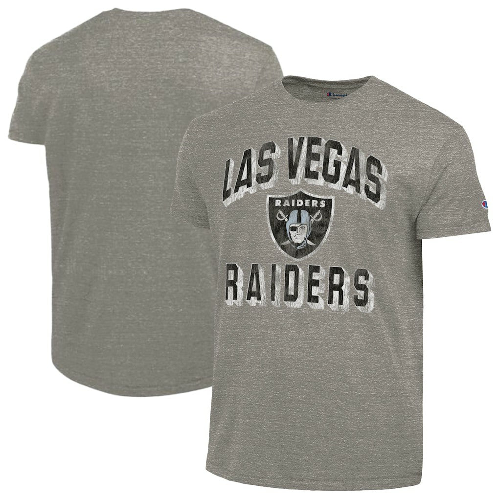 Las Vegas Raiders Champion Ultimate Tri-Blend T-Shirt Charcoal | NFL