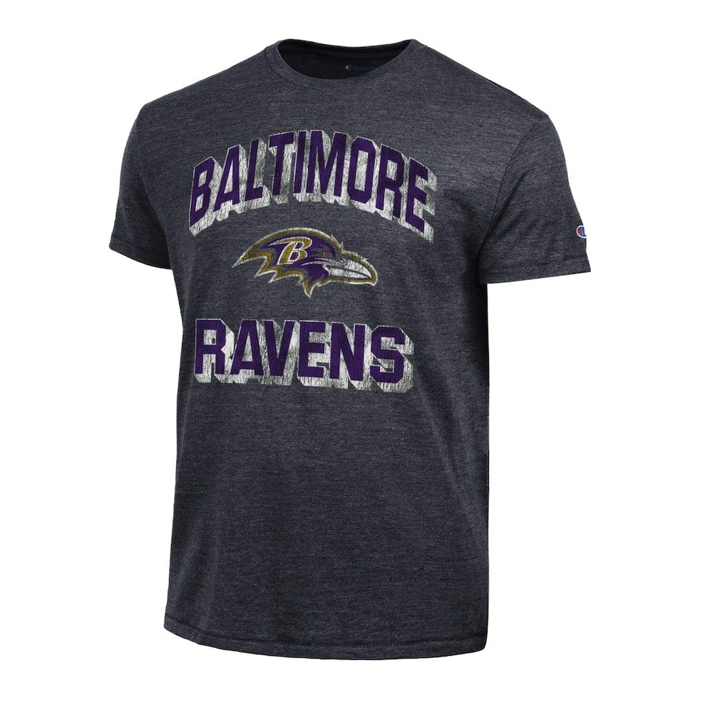 Baltimore Ravens Champion Ultimate Tri-Blend T-Shirt Black | NFL