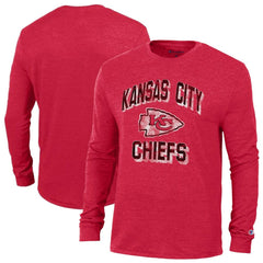 Kansas City Chiefs Champion Ultimate Tri-Blend Long Sleeve T-Shirt Red | NFL