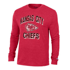 Kansas City Chiefs Champion Ultimate Tri-Blend Long Sleeve T-Shirt Red | NFL