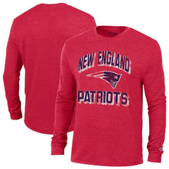 New England Patriots Champion Ultimate Tri-Blend Long Sleeve T-Shirt Red | NFL