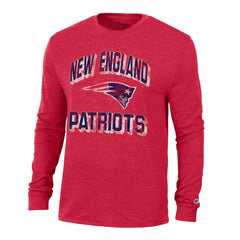 New England Patriots Champion Ultimate Tri-Blend Long Sleeve T-Shirt Red | NFL
