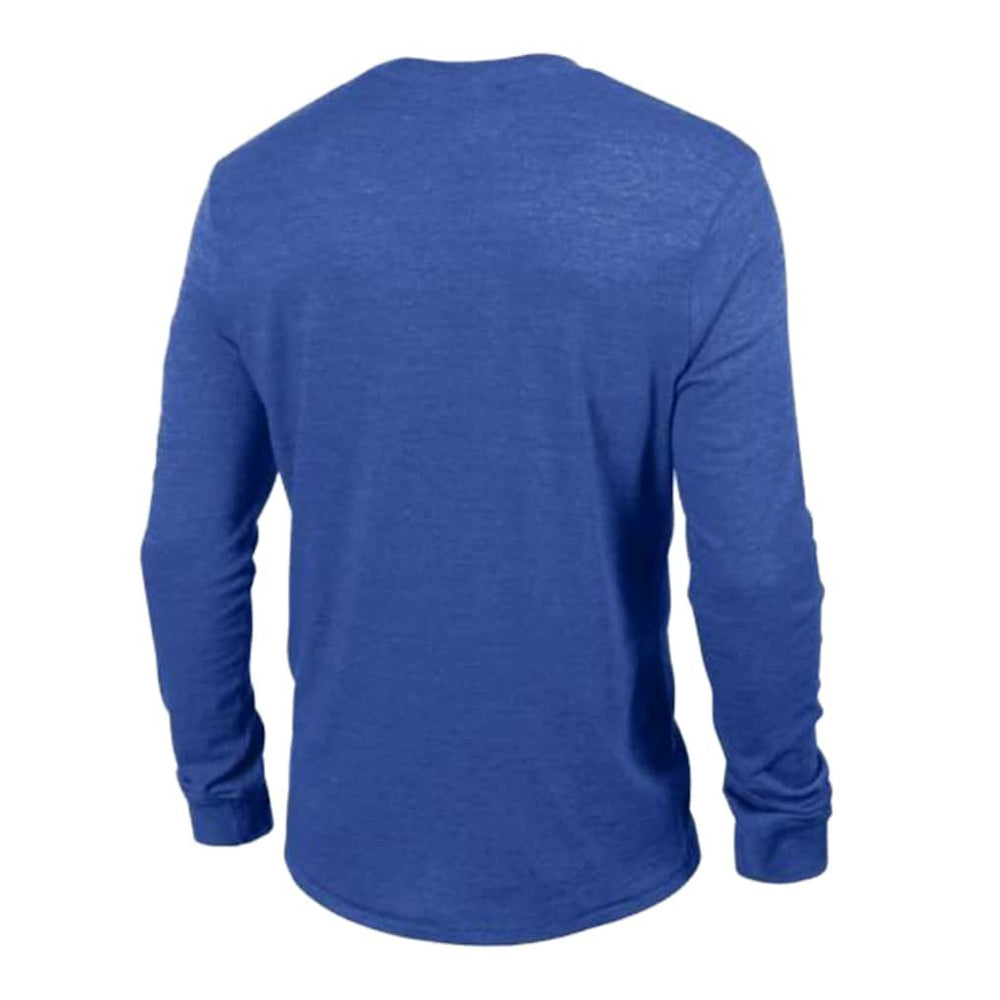 New York Giants Champion Ultimate Tri-Blend Long Sleeve T-Shirt Heather Royal | NFL