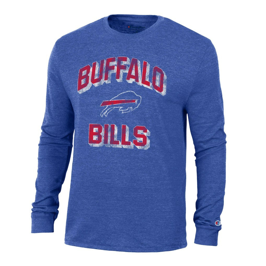 Buffalo Bills Champion Ultimate Tri-Blend Long Sleeve T-Shirt Heather Royal | NFL