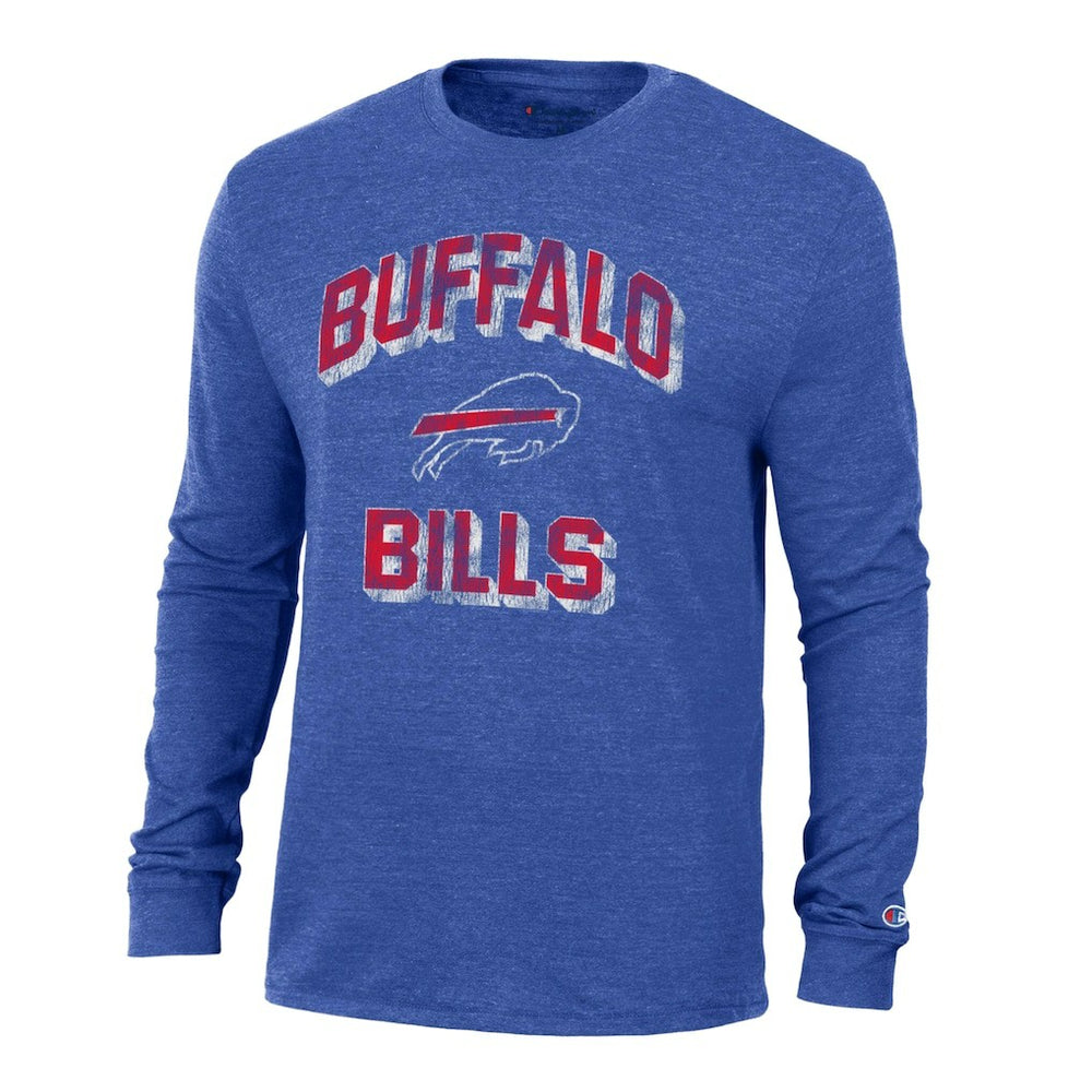 Buffalo Bills Champion Ultimate Tri-Blend Long Sleeve T-Shirt Heather Royal | NFL