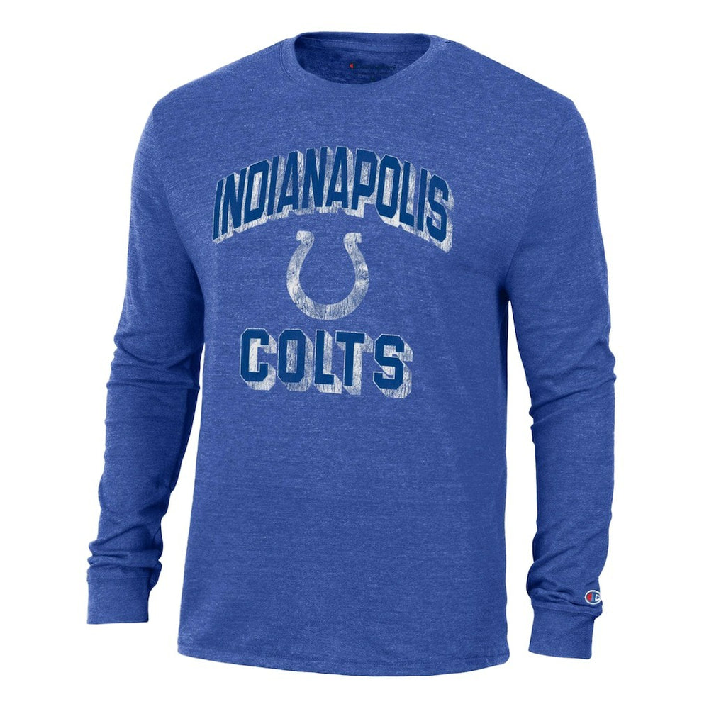 Indianapolis Colts Champion Ultimate Tri-Blend Long Sleeve T-Shirt Royal | NFL