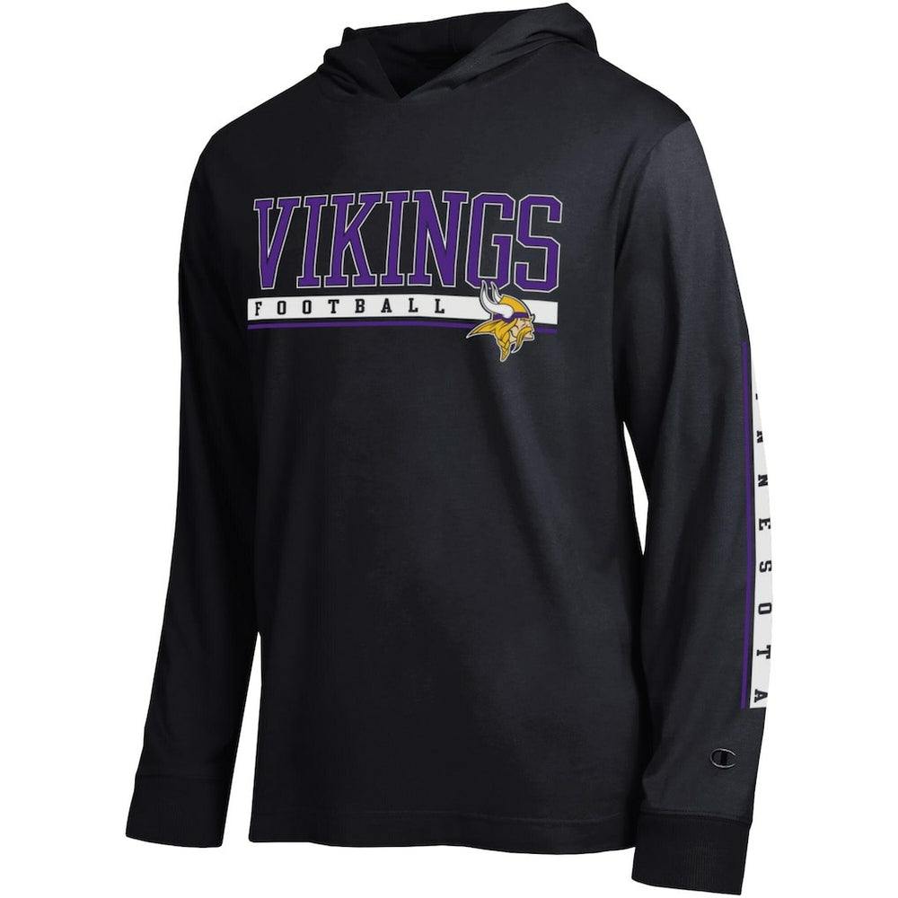 Minnesota Vikings Champion All Star Hoodie T-Shirt Black | NFL