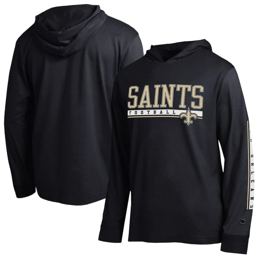 New Orleans Saints Champion All Star Hoodie T-Shirt Black | NFL